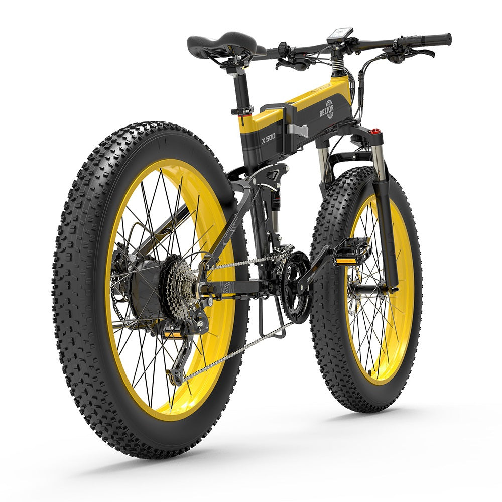 BEZIOR X1500 Vélo de montagne électrique 12.8Ah batterie Panasonic BMS –  Kugoo Officiel