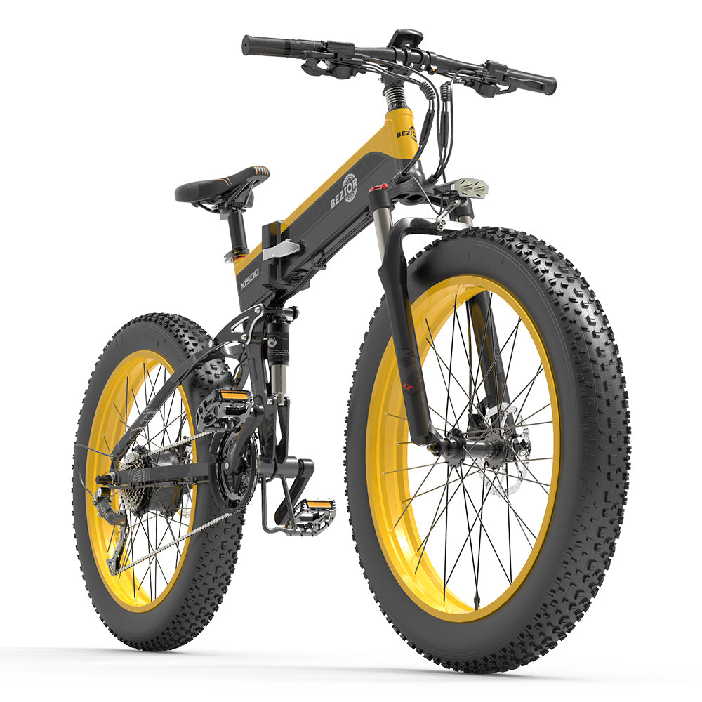 BEZIOR X1500 Vélo de montagne électrique 12.8Ah batterie Panasonic BMS –  Kugoo Officiel