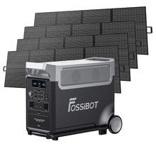 Charger l&#39;image dans la galerie, Centrale électrique portable FOSSiBOT F3600, générateur solaire LiFePO4 3840 Wh, sortie CA 3600 W, charge solaire maximale 2000 W, recharge complète en 1,5h