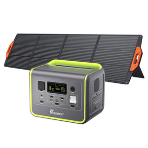 Centrale électrique portable FOSSiBOT F800, générateur solaire LiFePO4 512 Wh, cycle 3 500 fois, sortie CA 800 W, entrée solaire maximale 200 W,
